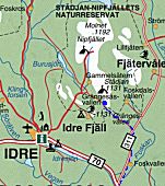 Road Map - Idre/ Idrefjäll/ Gränjesåsvallen
