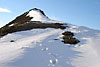Stortoppen från söder. Städjan (1131 m). Norra Dalarna. Maj 2005.