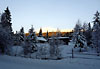 Gränjesåsvallen med Städjan i bakgrunden. Norra Dalarna. Januari 2005.