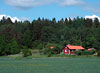 Hus vid Norasjön i Trosa Kommun. Juni 2005.